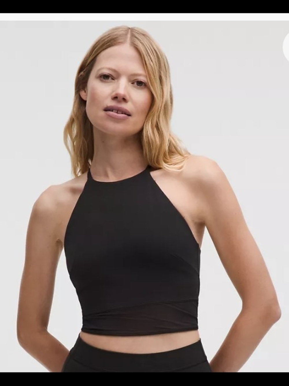 lululemon athletica Black High-Neck Slim Tank